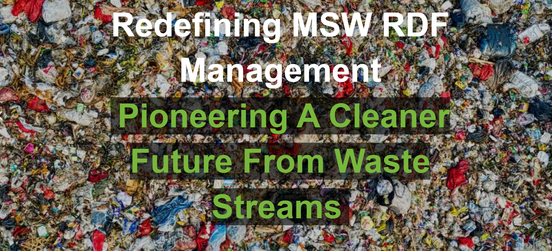 CHEMISTRY AS CATALYST FOR A GREENER TOMORROW